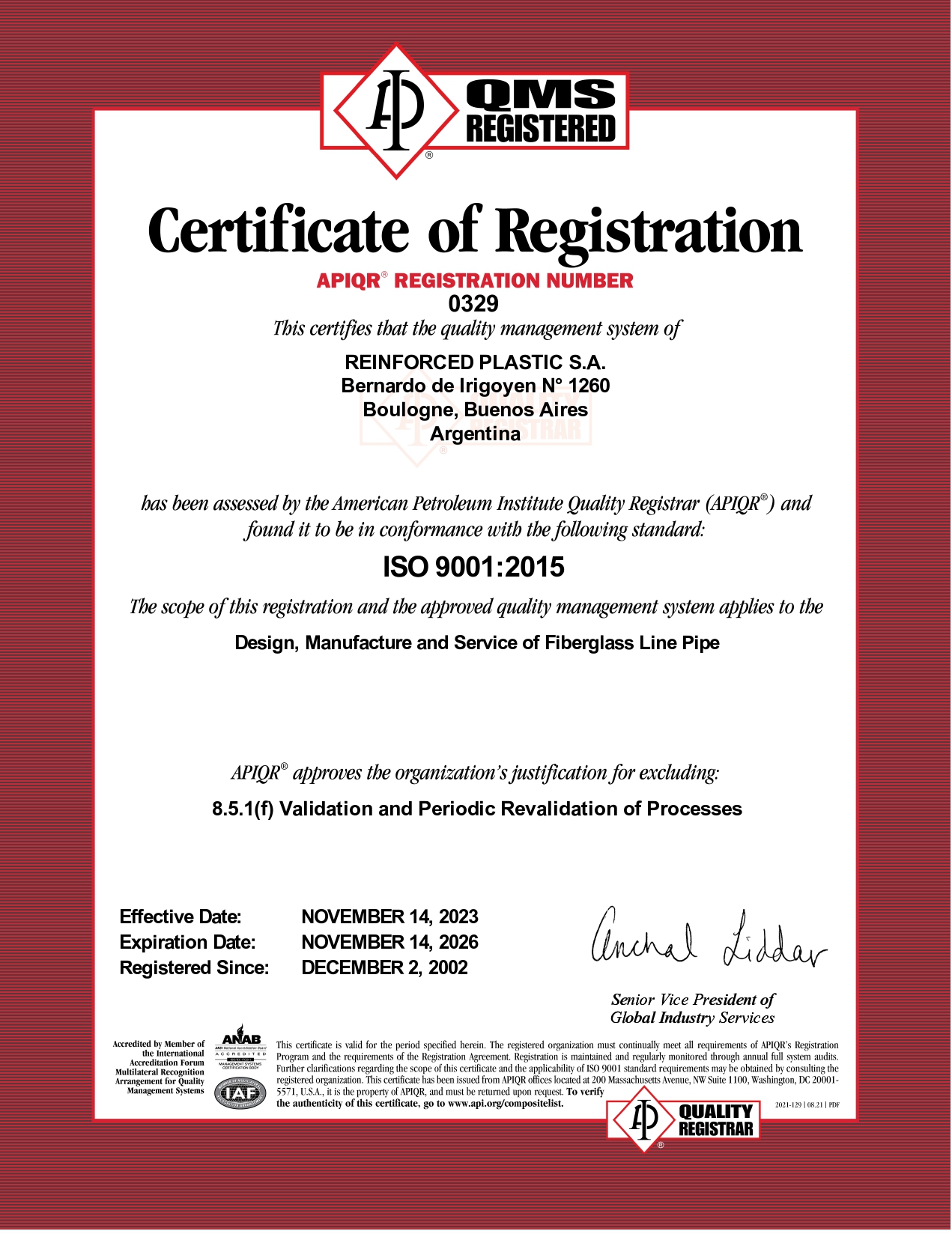 Certificación ISO 9001